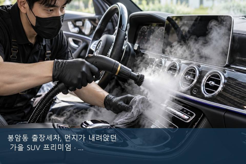 봉암동 출장세차, 먼지가 내려앉던 가을 SUV 프리미엄 · 실내 냄새를 연 기록